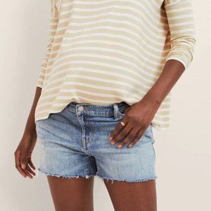 Hatch -  Maternity Jean Denim Cut-off Shorts